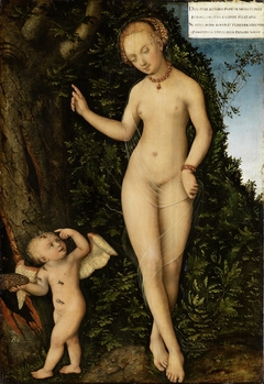 Venus with Cupid the Honey Thief by Lucas Cranach the Elder