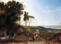 View From Ariccia Against The Sea by Franz Ludwig Catel