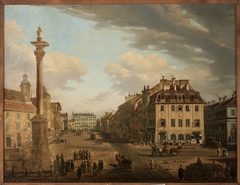 View from the Castle Square towards Krakowskie Przedmieście by Filip Romanowski