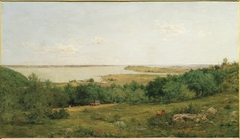 View of New York City from New Jersey by John Henry Hill