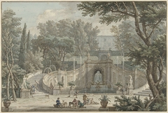 View of the Garden of Villa d’Este in Tivoli by Isaac de Moucheron