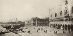 View of the Piazzetta from the Riva de' Schiavoni by Canaletto