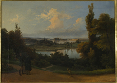 View of the Veisiejai lake from the terrace of the Justinavas park by Wojciech Gerson