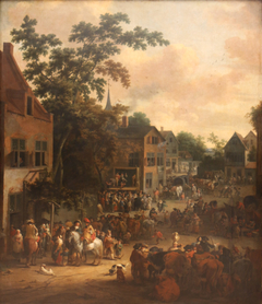 Village fête by Pieter Bout