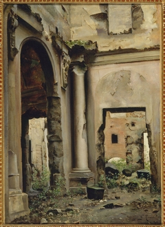 Vue intérieure des ruines de l'ancienne Cour des comptes, quai d'Orsay (P304(1)) by Georges Rouard