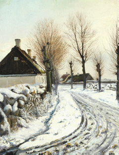 Winter day in Baldersbrønde by Laurits Andersen Ring