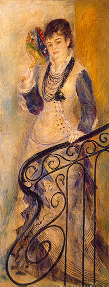 Woman on a Staircase by Auguste Renoir