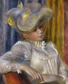 Woman with a Hat by Auguste Renoir