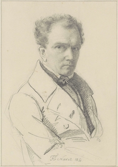 Zelfportret van François Joseph Navez by François-Joseph Navez