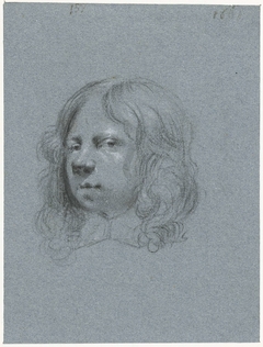 Zelfportret van Moses ter Borch, naar links by Moses ter Borch