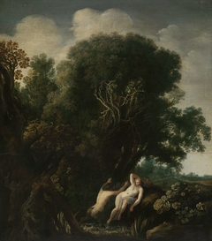 A Bathing Nymph Taken by Surprise by a Satyr by Moyses van Wtenbrouck