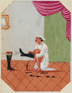 A Bootmaker by Unknown Artist