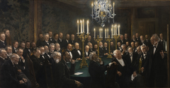 A meeting in the Royal Danish Academy of Sciences and Letters by Peder Severin Krøyer