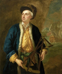 A Merchant Captain (possibly John Elton) with Elton's Quadrant by John Vanderbank