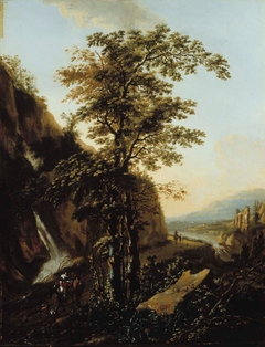 A mountainous landscape by Willem de Heusch