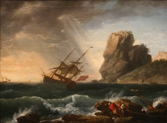 A Storm by Claude-Joseph Vernet