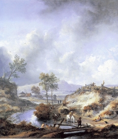 A Stream in Hilly Country by Philips Wouwerman