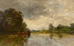 A Stretch of the Seine (Paysage au bord de l'Oise) by Anonymous