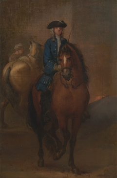 A Young Gentleman Riding a Schooled Horse by John Vanderbank