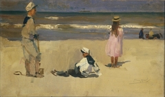 Aan het strand by Isaac Israels