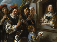 Ambulant Musicians or The Serenade by Jacob Jordaens