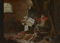 An Alchemist at Work by Mattheus van Helmont