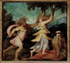 Apollo and Daphne by Andrea Schiavone