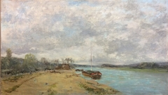 Banks of the Seine between Effondré and Montmeillant by Charles Edme Saint Marcel