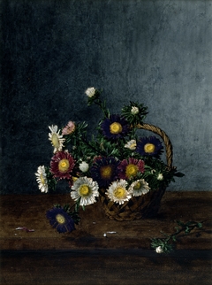 Basket of Asters by Léon Bonvin