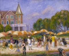 Beach Umbrellas at Blue Point by William Glackens