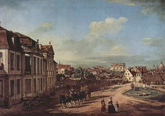 Behind the Iron Gate Square in Warsaw by Bernardo Bellotto