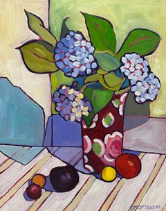 Blue Hydrangeas by Catherine J Martzloff