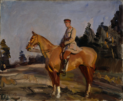 Brigade Major Geoffrey Brooke DSO by Alfred Munnings