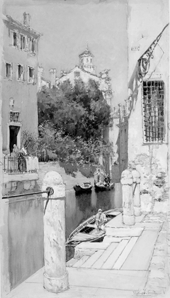 Canal Scene by Francis Hopkinson Smith