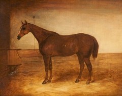 Chestnut Hunter in a Stable by John Ferneley