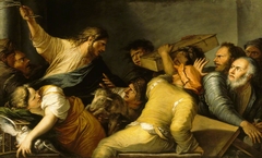 Christ expelling the Money Changers from the Temple by Salvator Rosa