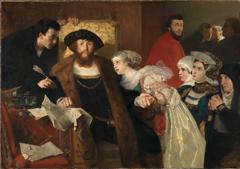 Christian II signing the Death Warrant of Torben Oxe by Eilif Peterssen