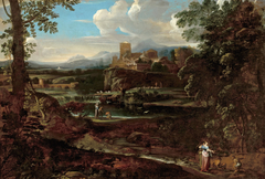 Classical landscape by Giovanni Francesco Grimaldi