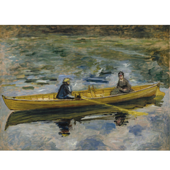 Claude Monet et Mme Henriot by Auguste Renoir