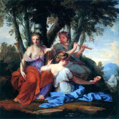 Clio, Euterpe and Thalia by Eustache Le Sueur