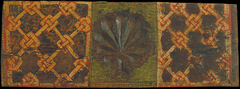 Coffered ceiling panel with palm leaf and interlacing motifs by Anonymous