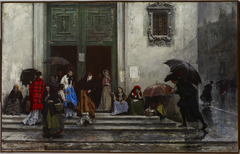 Coming Out of Church by Raimundo de Madrazo y Garreta