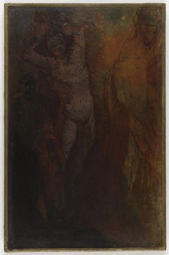 Composition à trois personnages (Flagellation ?) by Odilon Redon