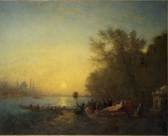 Constantinople, le repos de la sultane by Félix Ziem