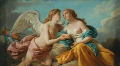 Cupid and Psyche, Allegory of the Five Senses by Louis-Jean-François Lagrenée