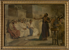 De heilige Paulus voor de Areopagus in Athene by Flori van Acker