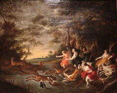 Deer Hunting by Willem van Herp