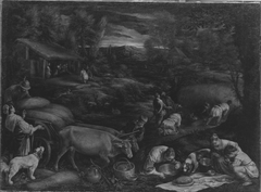 Der Sommer (Boas und Ruth) by Francesco Bassano the Younger
