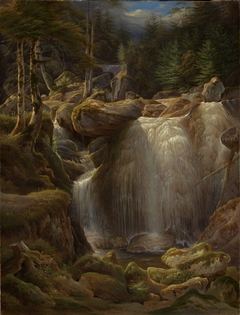 Der Triberger Wasserfall by Karl Ludwig Frommel