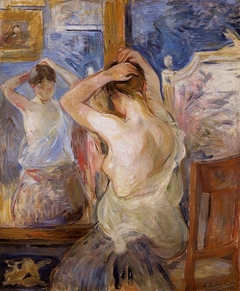 Devant la psyché by Berthe Morisot